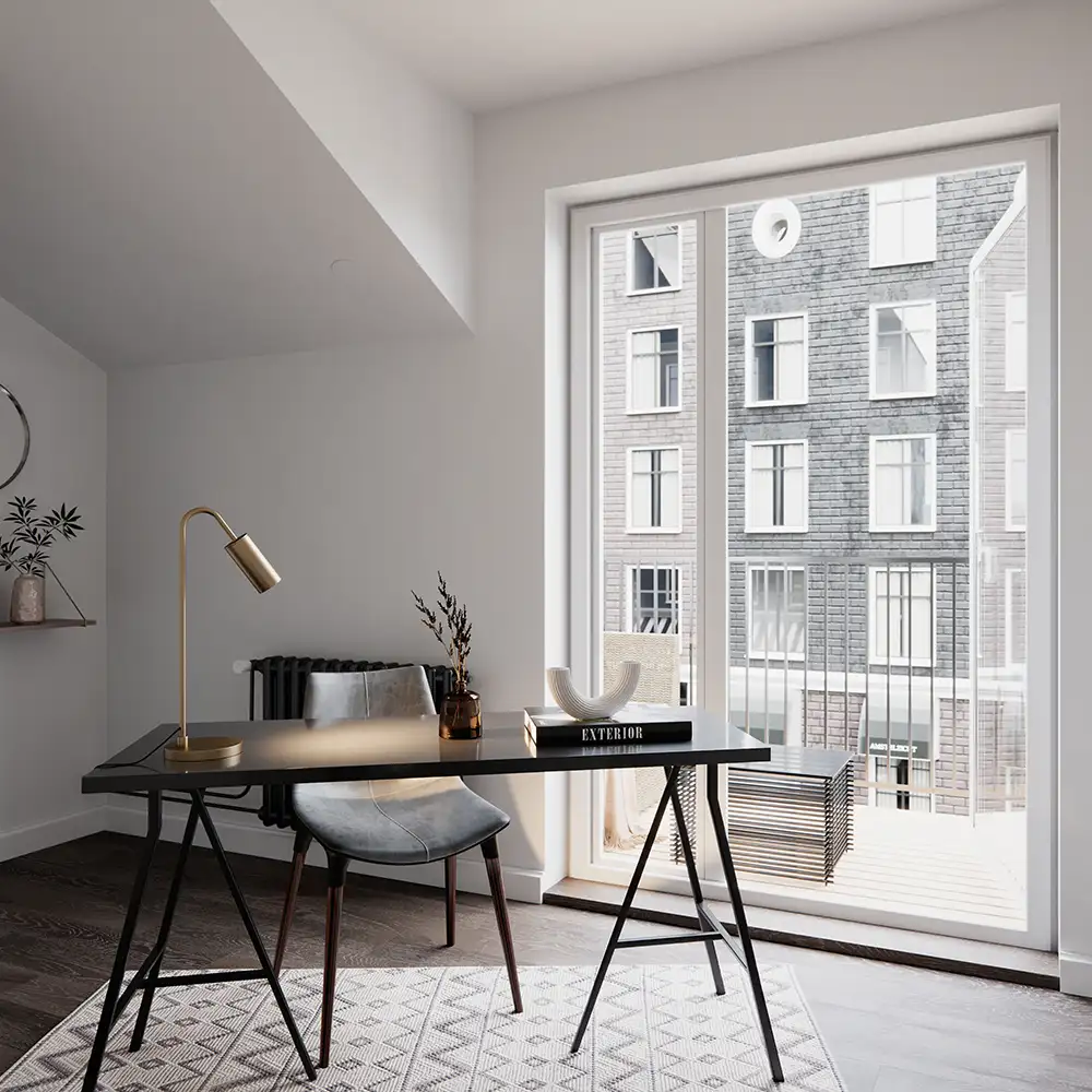 Curve Bordslampa Matt guld