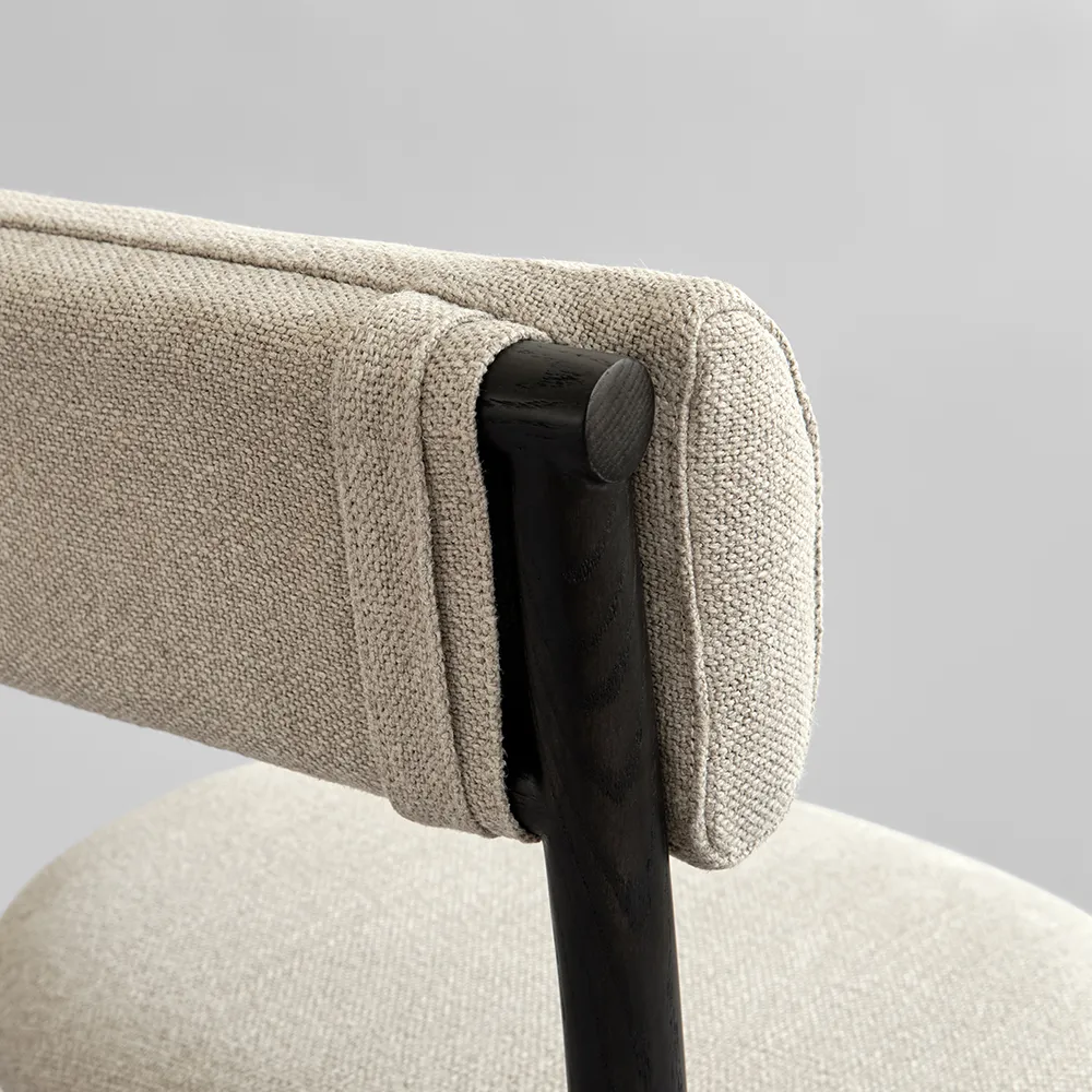 Nama Matstol - Coffee Black, Linen