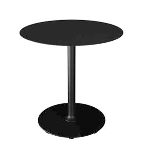 PICO Cafébord Ø74 cm, rund bas Svart