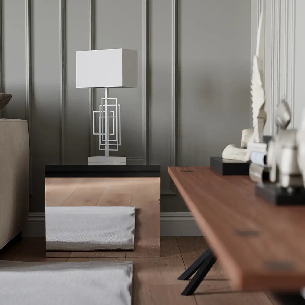 Paragon Bordslampa 69 cm vit