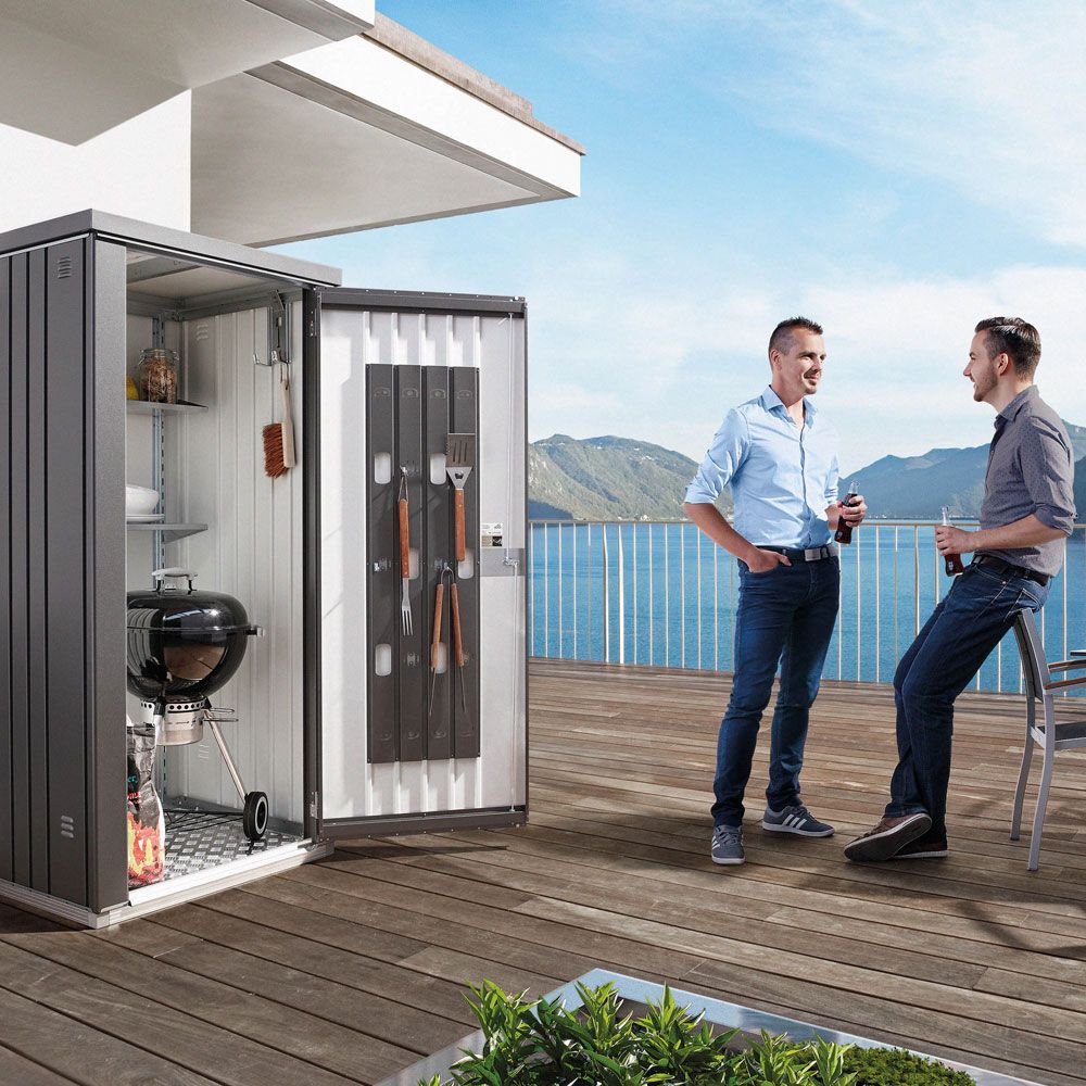 Redskapsbod 90cm silver