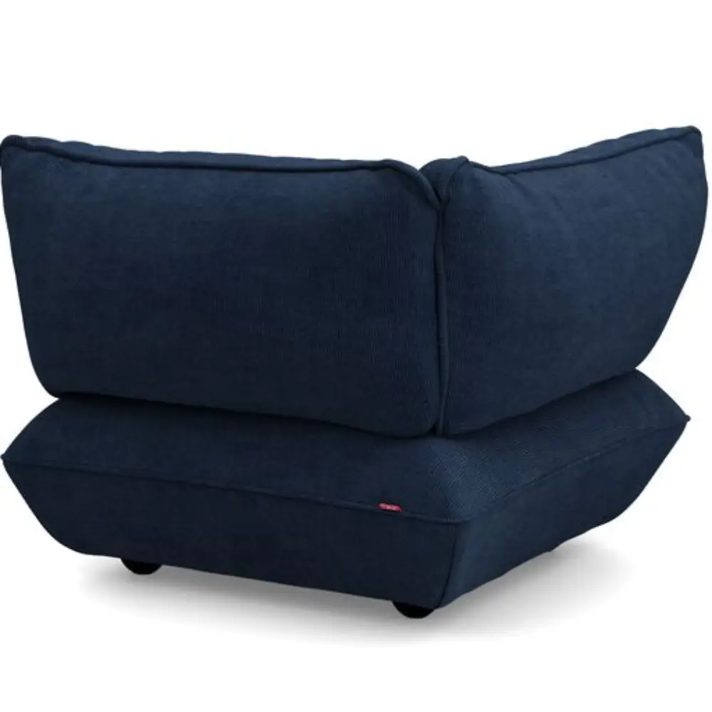 sumo soffa hörndel vänster  cord recycled deep blue