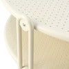 Blixt soffbord 85 cm Pearl White