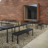Linear Steel Matbord 200X75 cm Burnt Orange 