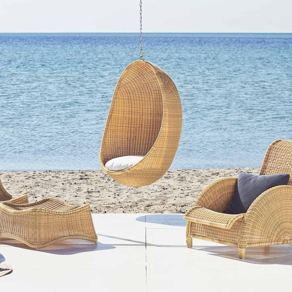 The Hanging Egg Chair Outdoor, Svart 