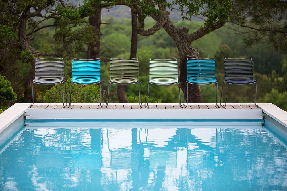 Click stol mörkblå 