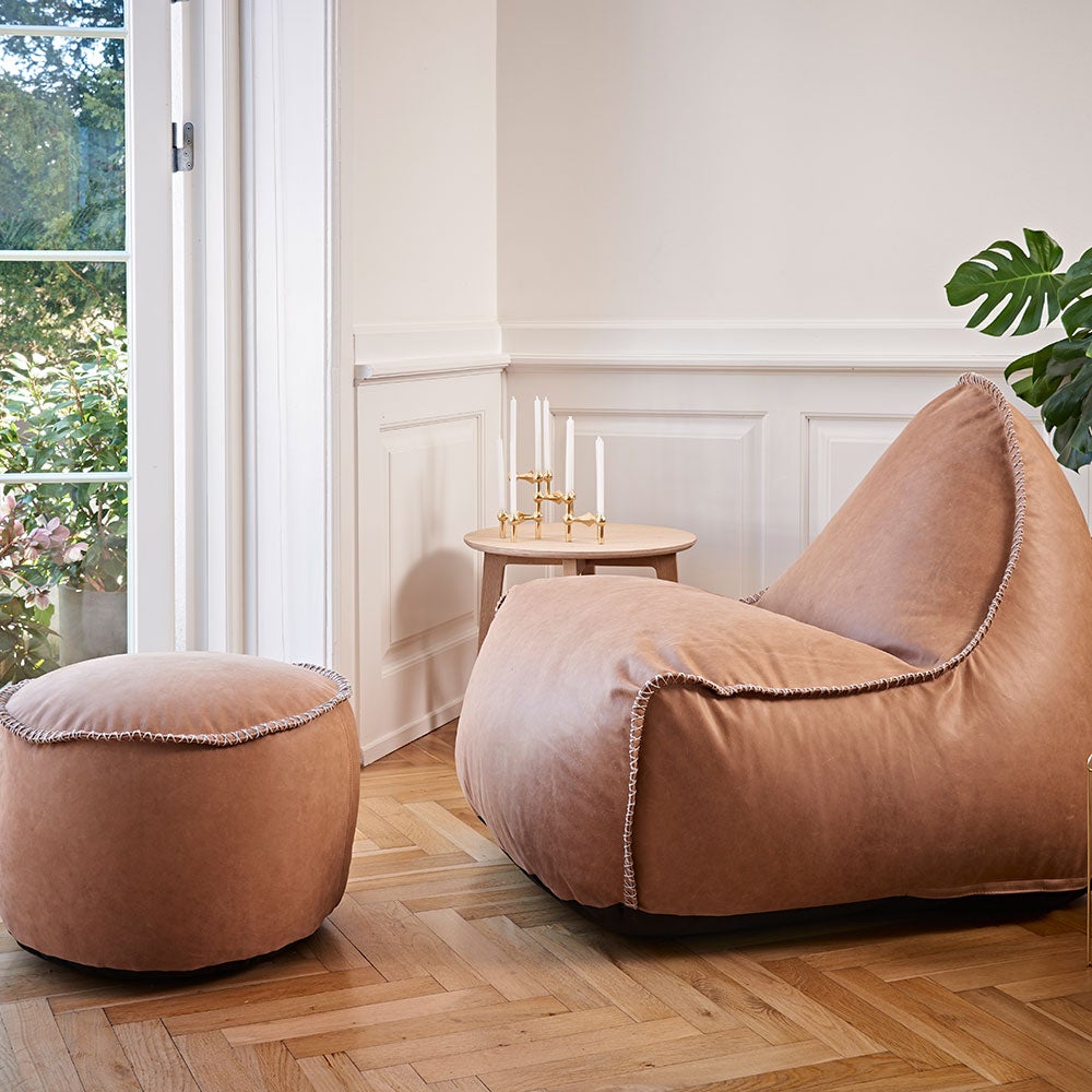 Dunes loungefåtölj camel