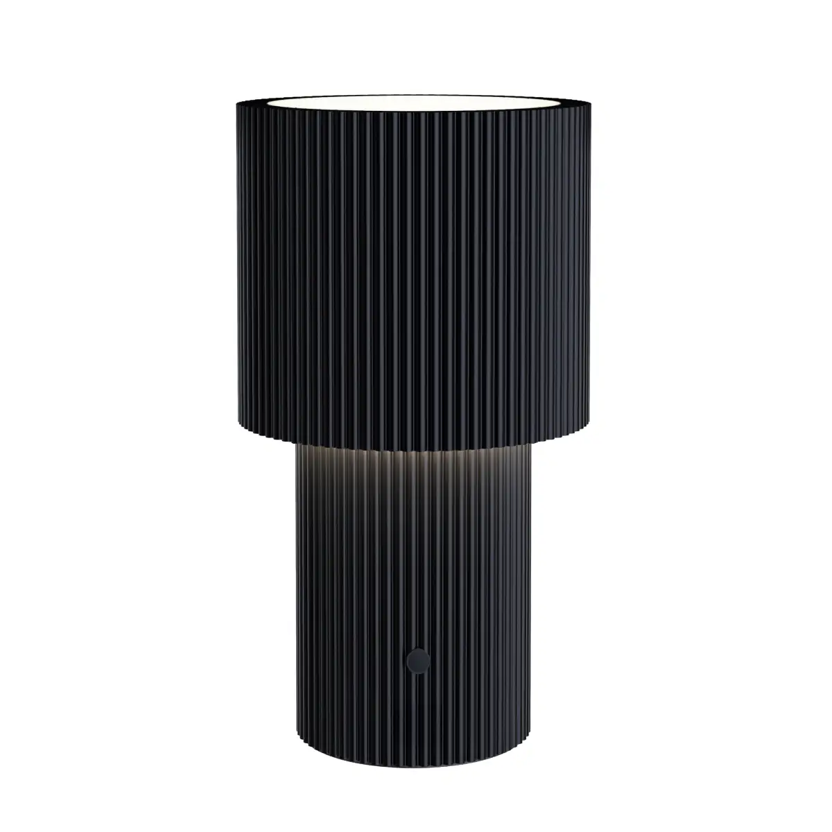 Bordslampa Iluma portabel Ø12,2xH22,1 cm Metall Jet black