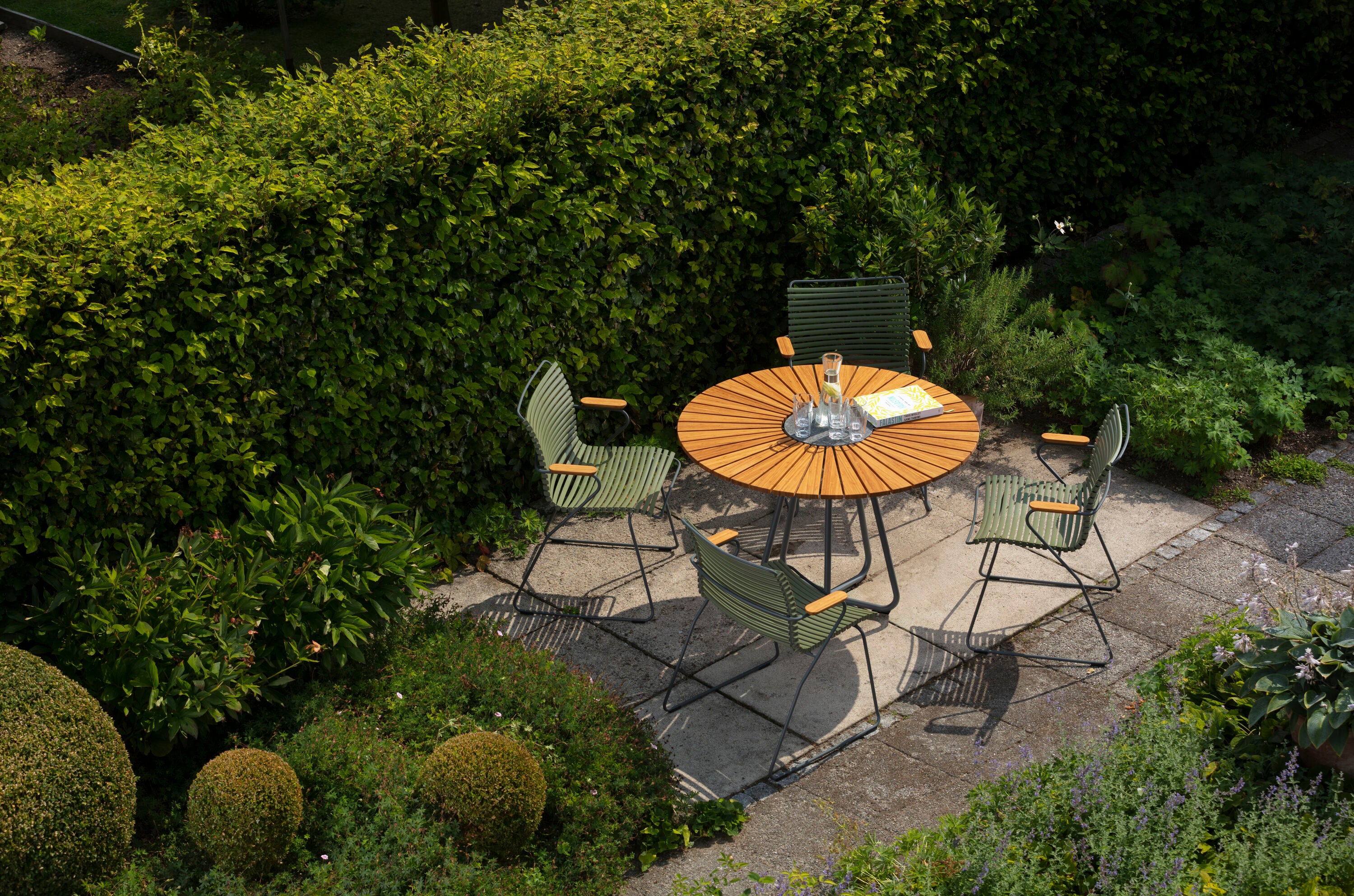 Click karmstol hög rygg ljusblå