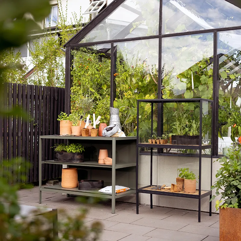 Kelia utekök  med hylla  Nordic Green