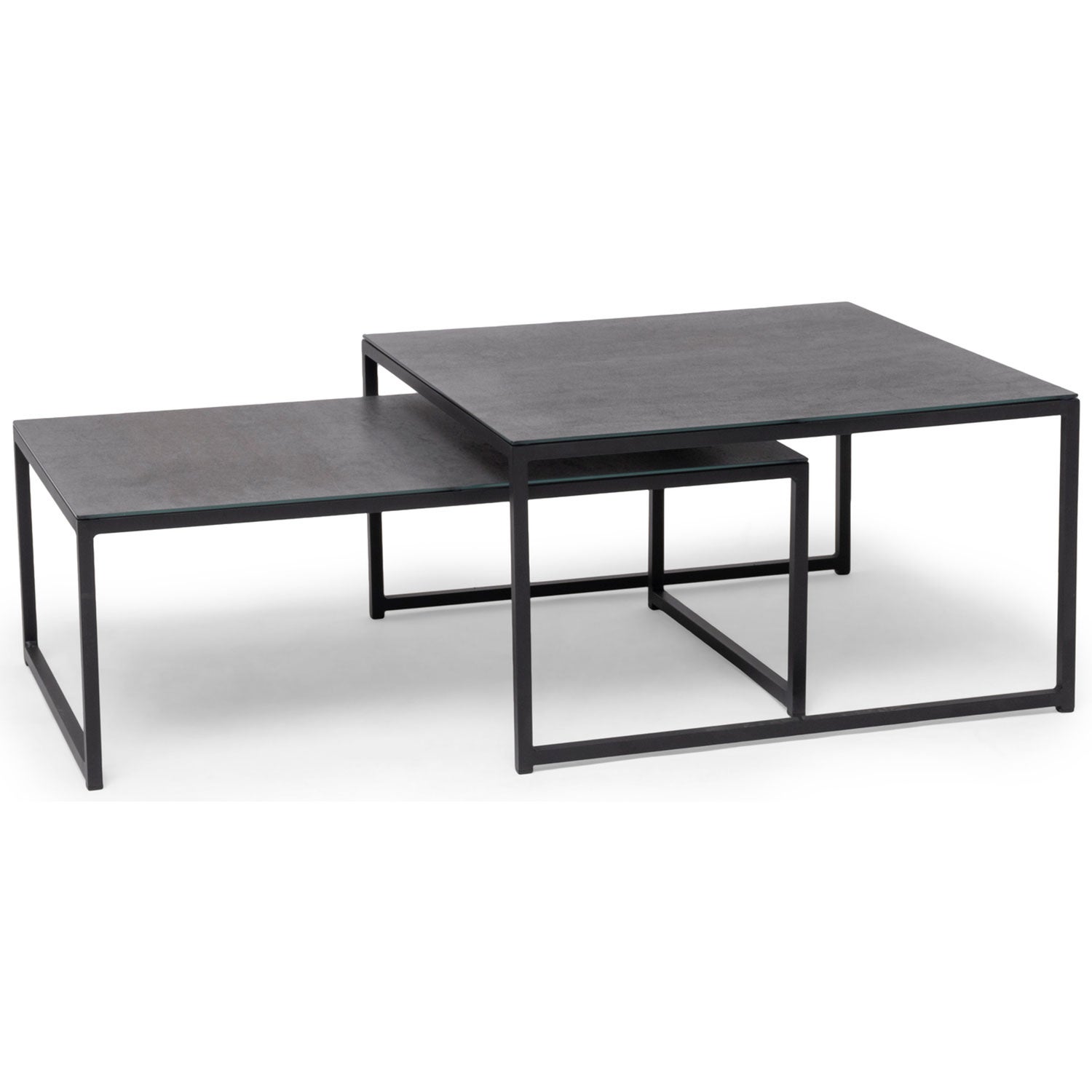 Jet Set Beige Satsbord Rund Alu/Ker.Glas Beige 