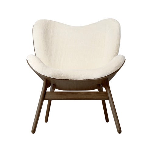 A Conversation Piece Loungestol Dark Oak/Teddy White