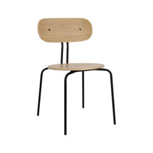 Curious Matstol Ek/Svart Metall