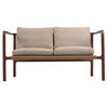 Motty 2-sits soffa     Zin Red / Teddy Beige
