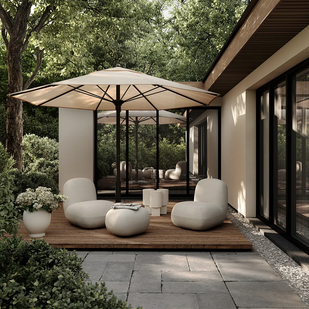 Toe fåtölj Flat - Warm Ash