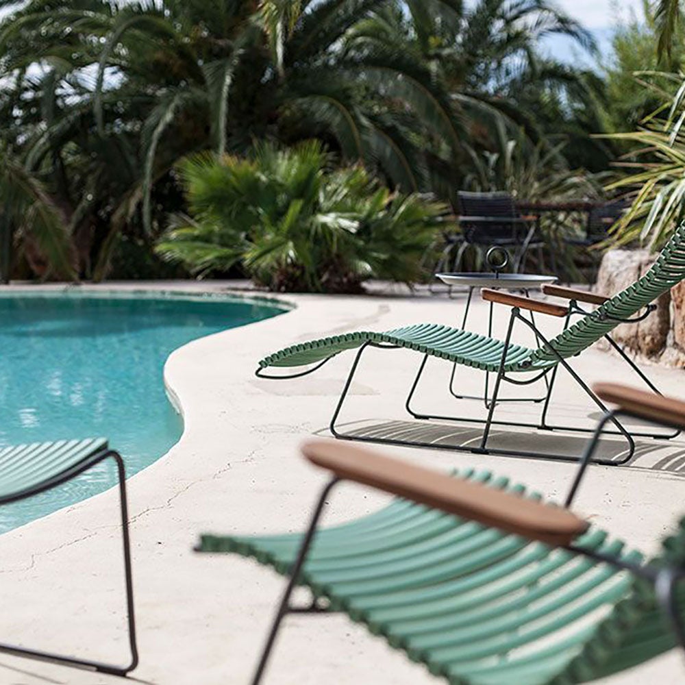 Click solsäng pine green/grey bamboo 