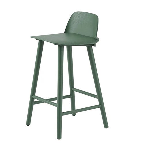 Nerd barstol 65 cm - med fotstöd i metall - Green