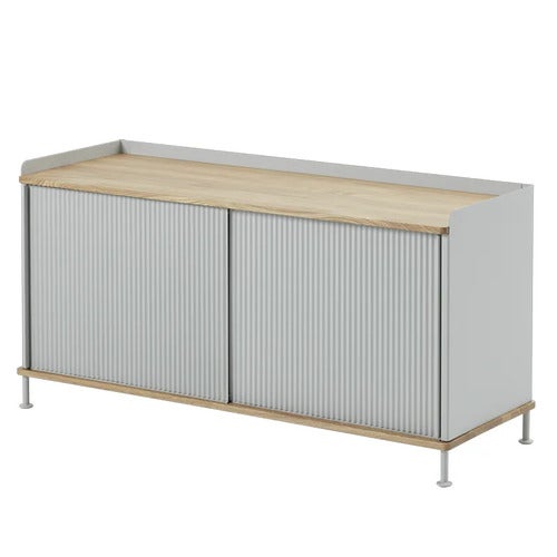 Enfold Sideboard 124 x 45 cm - Oiled oak Grey