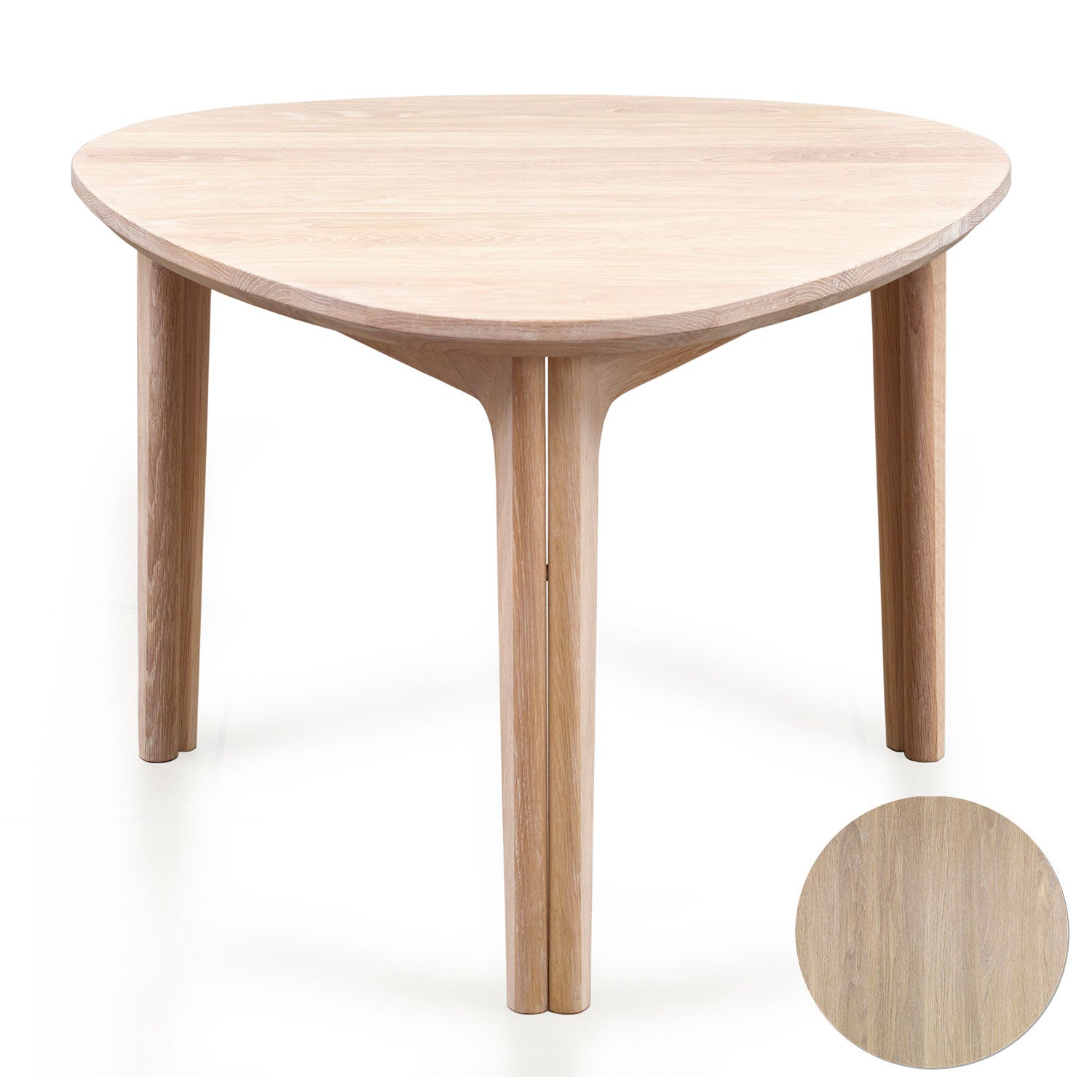 Sm207 Soffbord Ek Massiv Vitolja 65x63x47 cm