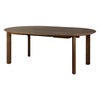 Comfort Circle Matbord med förlängning 132-202x132 Dark Oak