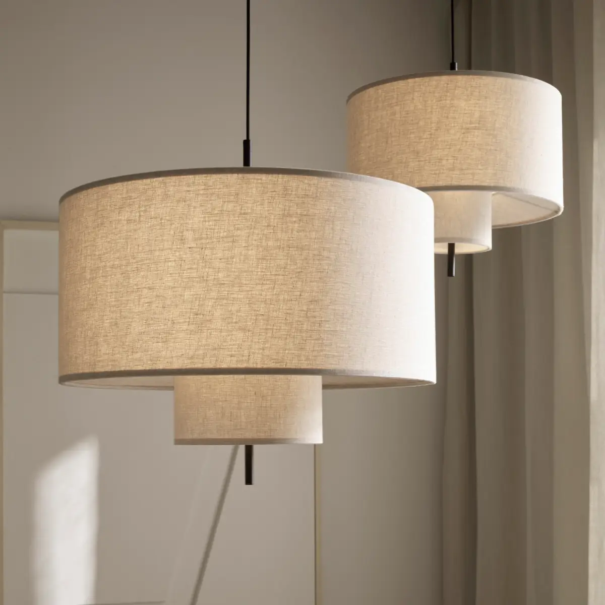 Margin Pendellampa Ø70 Beige Canvas