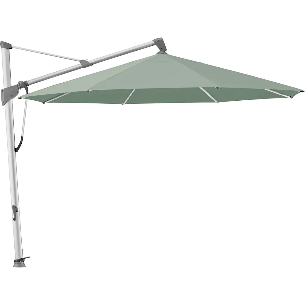 Glatz Sombrano S+ frihängande parasoll 400 cm anodizerad alu Kat.5 588 Olive