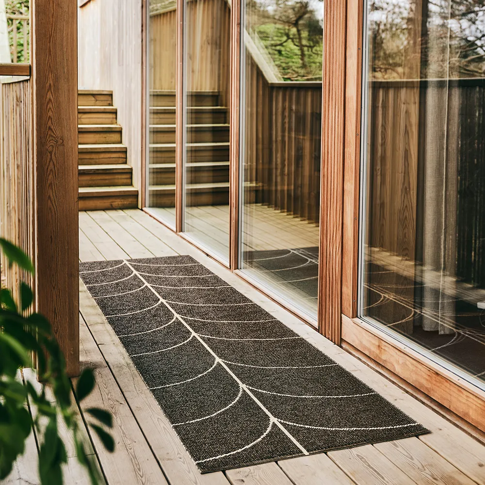 Vävd Matta Leif Dark Brown 70x180 cm