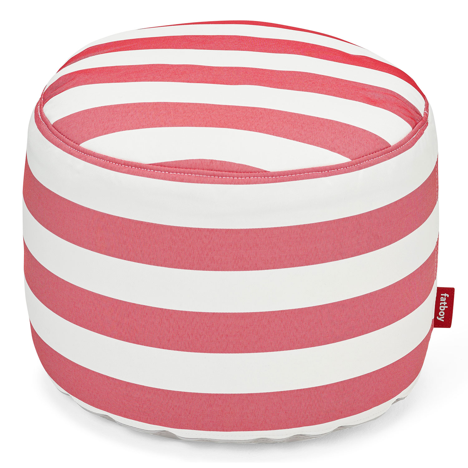 Fatboy Point outdoor pouf stripe red