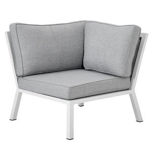 Belfort hörndel   inkl dynor vit / Peral Grey