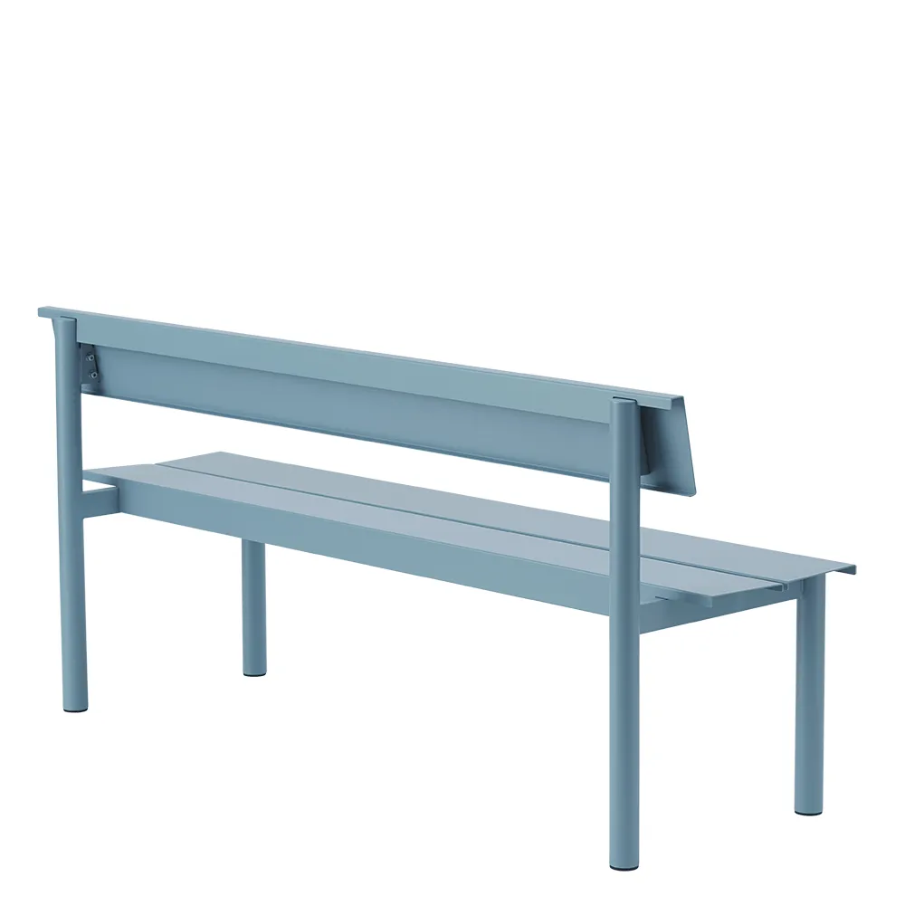 Stålbänk 170cm Linear Steel Pale Blue