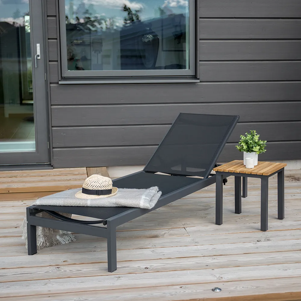 Copacabana Solsäng Svart 2-pack