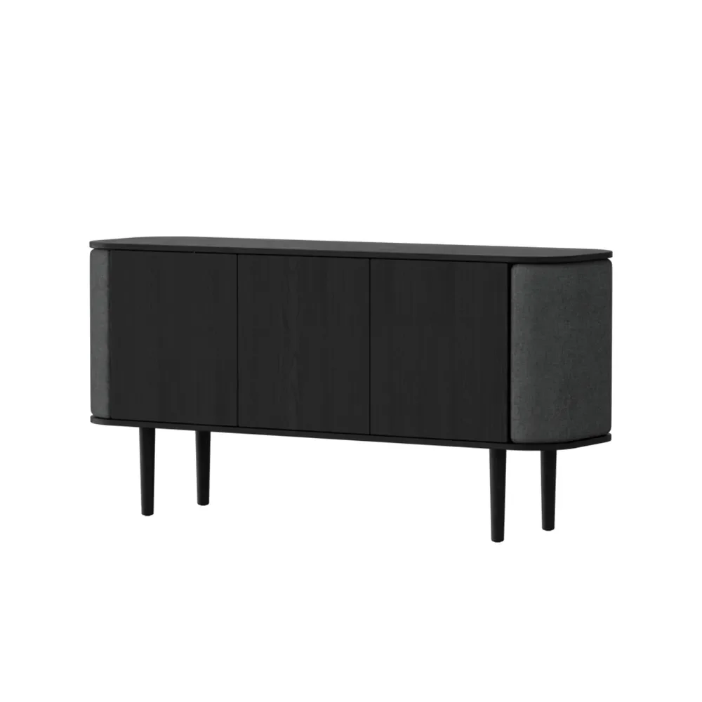 Treasures 3-dörrars skåp Svart Ek/Shadow