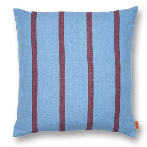 Grand Prydnadskudde - Faded Blue/Burgundy