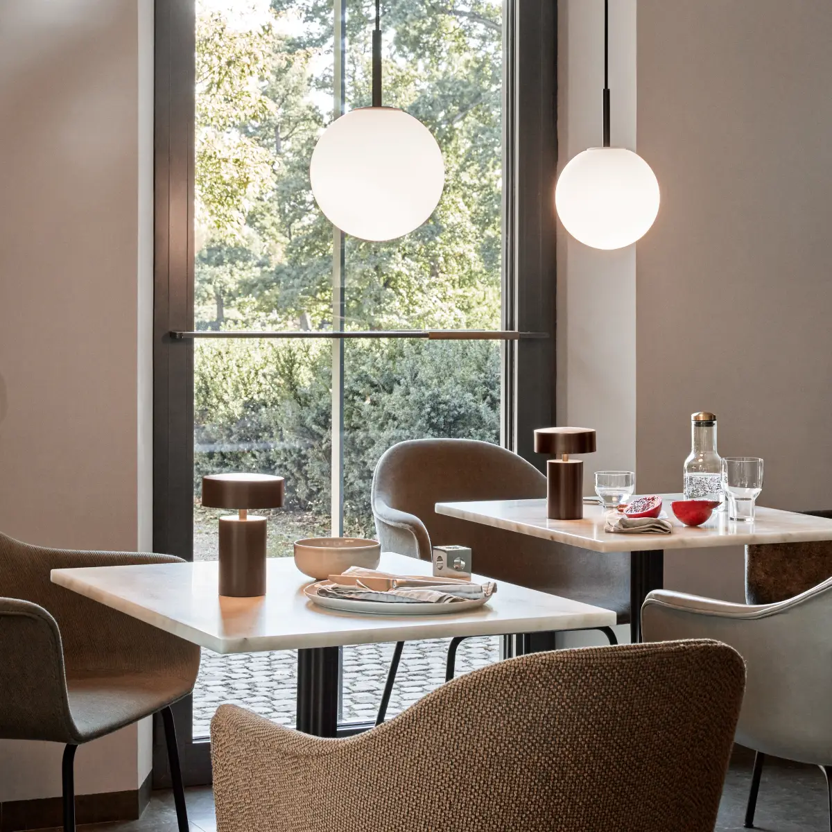 Column Portabel lampa Aluminium Bronzed 