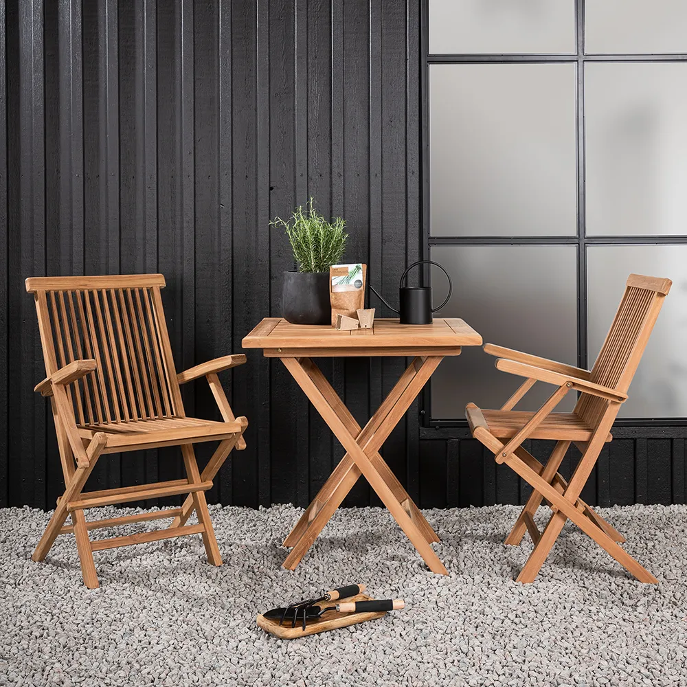 Kenya Cafébord 70x70 cm Teak