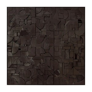 Bricks Väggdekor 100x100 cm Svart