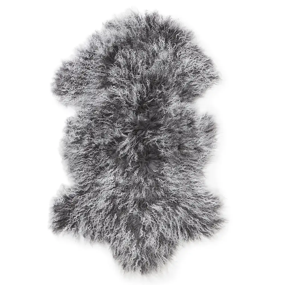 Skinnwille Shansi Fårskinn 55×95 cm Grey Snowtop