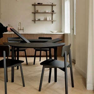 Casale Matstol Ek svart