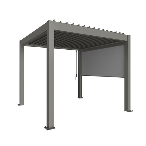 Solskydd till pergola 3 m metallic quartz grey