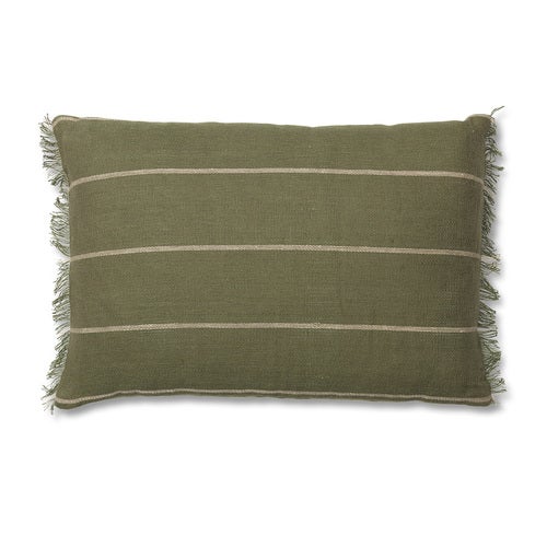 Calm Kuddfodral 60x40 - Olive/Off-white