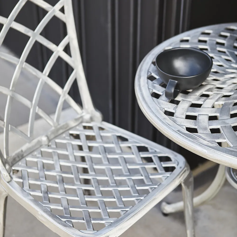 Arras matstol aluminium