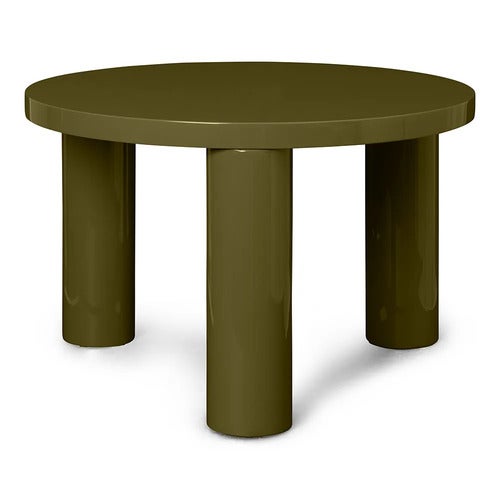 Post Soffbord Ø65 cm - Olive