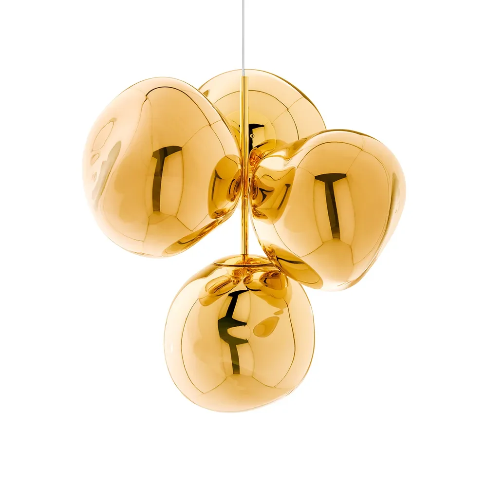 Melt Chandelier Small takkrona Gold LED