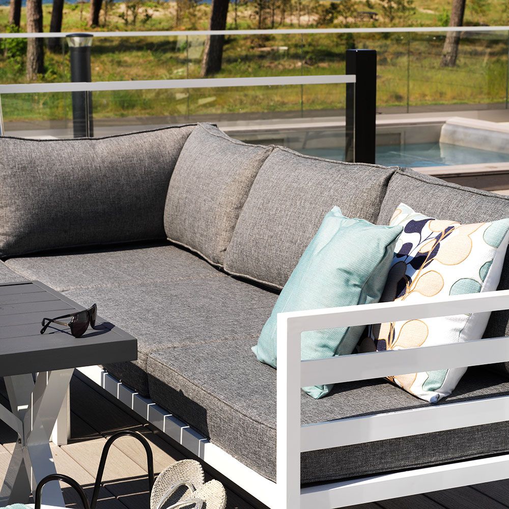 Weldon loungegrupp vit 