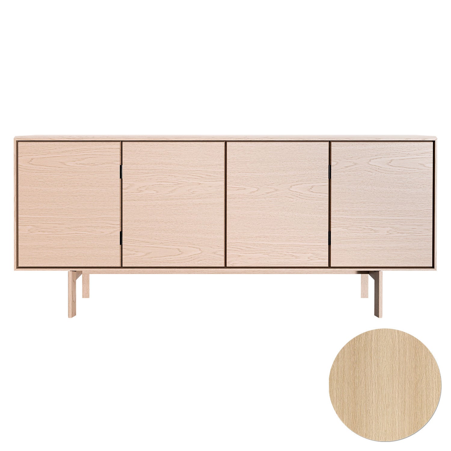 Sm544 Skänk Ek Lack 190X43X85Cm 