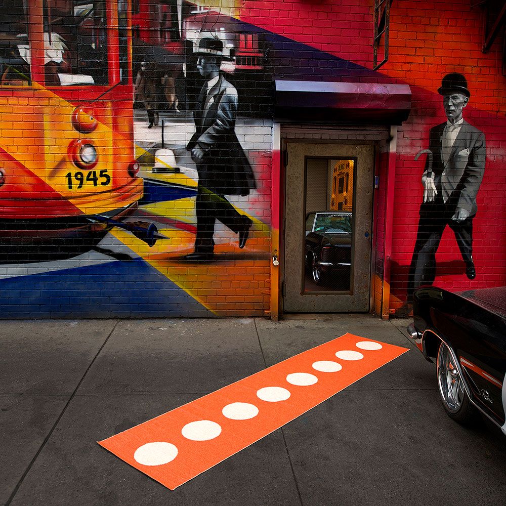 Vera matta 70x375 cm mud/vanilla 