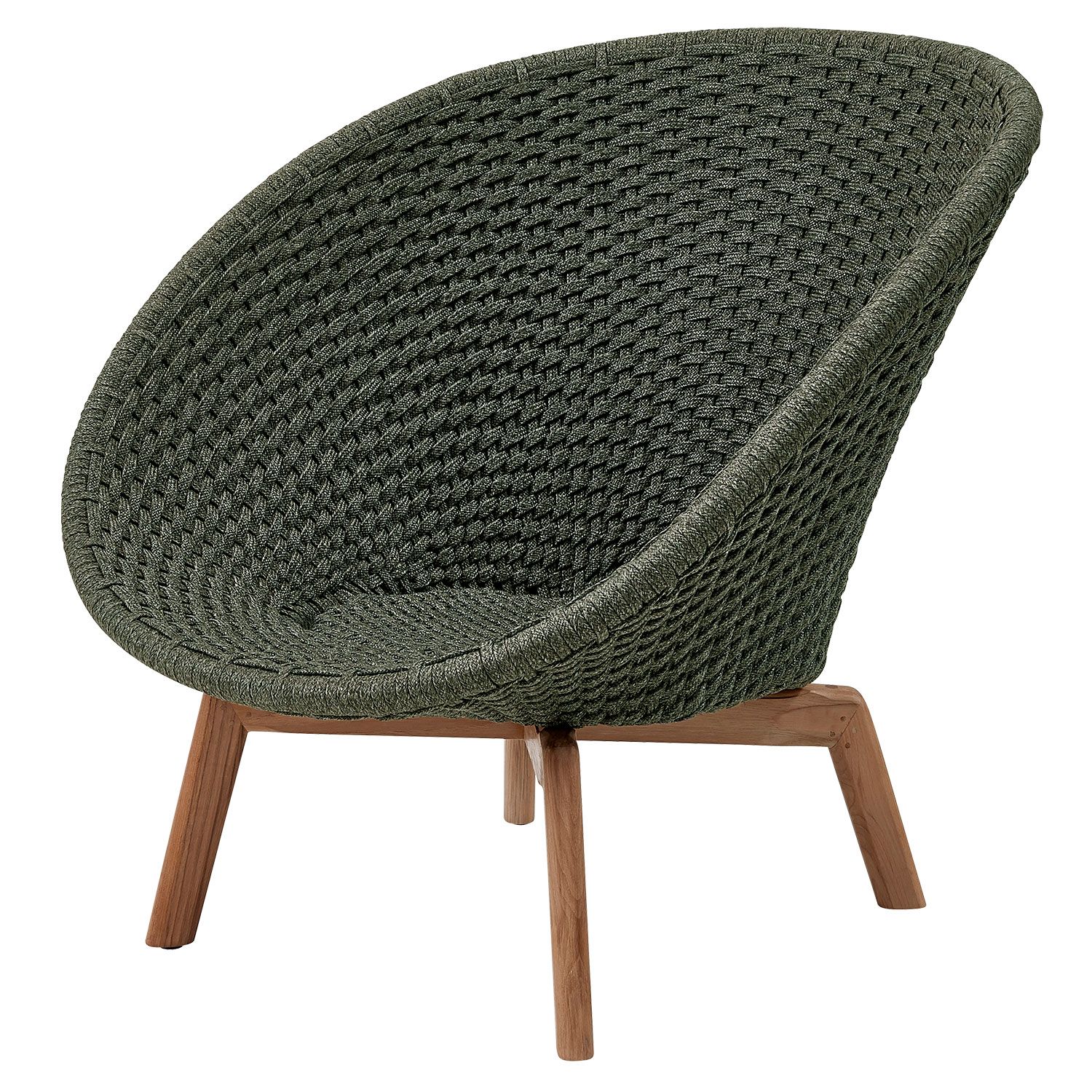 Cane-line Peacock loungefåtölj Dark green