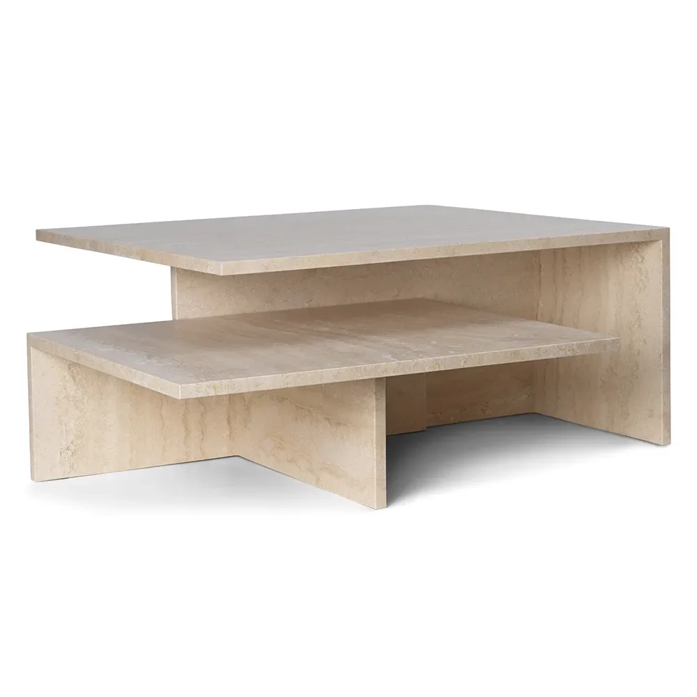 Distinct Grande Duo bord - Travertine