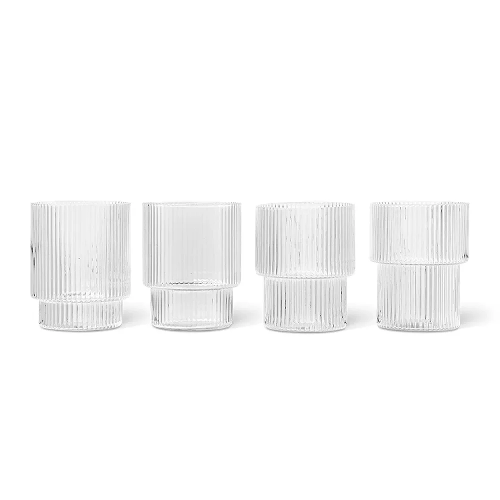 Ripple Glas 4-pack - Clear