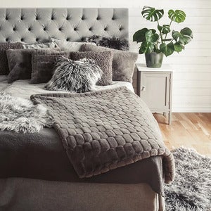 Fluffy Kuddfodral 45x45 cm Grey
